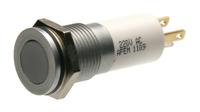 q14f1gzzryg220e APEM Q14 Series Green, Red, Yellow Panel Mount Indicator, 220V ac, 14mm Mounting Hole Size, Faston, Solder Lug