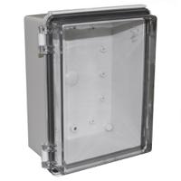 chdx8-325c CAMDENBOSS X8 Series Grey ABS General Purpose Enclosure, IP67, IK08, Clear Lid, 220x170x105mm