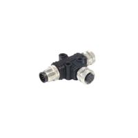 pxppvc12tsfm08afbifb Bulgin Tee M12 Socket to 8 Pole M12 Plug Adapter