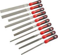 lpj-10 SAM, Bastard, Rasp Cut Engineers File Set With Soft-Grip Handle
