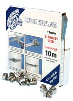 mb1806 Jubilee 25 Piece Stainless Steel Banding Handy Pack Banding Kit, 9.5 → 12mm and 35 → 50mm Inside Diameter
