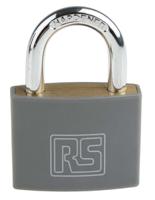 827-4391 RS PRO Key Brass Padlock, 6mm Shackle, 43mm Body