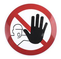 110833 Aluminium No Unauthorised Access Prohibition Sign