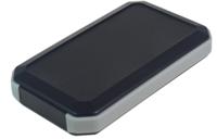 wh145-25-n-bl Takachi Electric Industrial WH Series Black, Grey ABS Handheld Enclosure, Integral Battery Compartment, 88 x 146 x 25mm