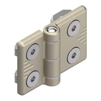 3842544527 Bosch Rexroth Die Cast Aluminium Door Hinge, MGE, 8mm Slot, 30 mm Strut Profile