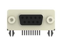 2301844-2 TE Connectivity 2301844 9 Way Right Angle Board Mount PCB D-sub Connector Receptacle, 2.77mm Pitch, with Boardlock