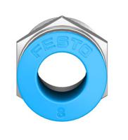 qs-14-8 Festo QS Series Straight Threaded Adaptor, R 1/4 Male to Push In 8 mm, Threaded-to-Tube Connection Style, 153005
