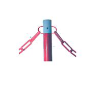 204-1767 RS PRO Red & White Steel Barrier Post