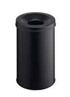 330601 Durable Safe 30L Black Steel Waste Paper Bin