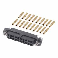m80-4602005 HARWIN M80-460 Connector Kit Containing 20 x Barrel Crimp Contacts Loose, Housing With Hexagonal Slotted Jackscrews