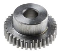 878-7884 RS PRO Steel 35 Teeth Spur Gear, 0.8 Module, 8mm Bore Diam, 28mm Pitch Diam, 19mm Hub Diam