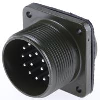 ms3102a-20-29p Amphenol Industrial, MS3102A, Copper Alloy 17 Way Box Mount MIL Spec Circular Connector Receptacle, Pin Contacts,Shell