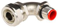 1621-400s Adaptaflex Straight, Conduit Fitting, 16mm Nominal Size, M16, Nickel Plated Brass, Silver