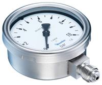 mex3d20b22 Bourdon G 1/4 Analogue Pressure Gauge 10bar Bottom Entry 63mm Outside Diameter, UKAS