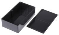 1591esbk Hammond 1591 Series Black ABS Enclosure, IP54, Black Lid, 191 x 110 x 57mm