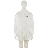 4440zs 3M White Unisex Visitor Coat, S
