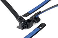 156-04098 HellermannTyton Cable Tie, Soft Grip Tie, 140mm x 59.8 mm, Black TPU, Pk-125