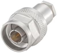 53s114-006n5 Rosenberger, Plug Cable Mount N Connector, 50Ω, Clamp Termination, Straight Body