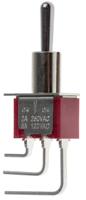 734-7132 RS PRO Toggle Switch, PCB Mount, On-Off-On, SPDT, Through Hole Terminal