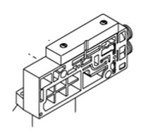 sv1000-52u-2a-c8 SMC SV1000 series One-touch Fitting 8 mm Manifold Block for use with Valve, SV1000-52U-2A-C8