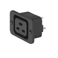 47973000 Schurter C19 Panel Mount IEC Connector Socket, 16A, 250 VAC