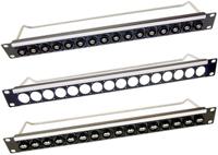 cp30183 XLR 2 x 8 Port Loaded Rack Patch Panel, 1U Rack Height