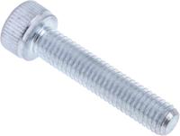 491-5259 RS PRO Bright Zinc Plated Steel Hex Socket Cap Screw, DIN 912, M5 x 25mm