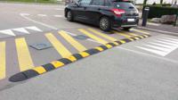 211-1335 RS PRO High Visibility Rubber Speed Bump, 1.83 m x 300mm x 50 mm, 30km/h Speed Limit