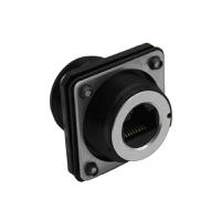 pxm06265fanbkus Bulgin 600 Series - Ethernet Buccaneer Connectors Series Female Ethernet Connector, Flange Mount, Cat5e Straight