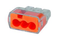 30-1033 Ideal Industries 30-10 Series Connector, 3-Way, 32A, 12 AWG Wire, Push In Termination