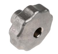 478-989 RS PRO Silver Multiple Lobes Clamping Knob, M10, Threaded Through Hole
