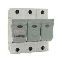 b1012622 Mersen 63A Bottle Fuse Holder, 3P, 400V ac