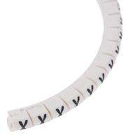 901-10440 HellermannTyton Helagrip Slide On Cable Marker, Black on White, Pre-printed "X", 1 → 3mm Cable,