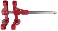 149229 Brady Red 4-Lock Aluminium, Steel Gate Valve Lockout, 7.00mm Shackle, 355mm Attachment