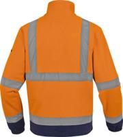 zenitomgt Delta Plus Orange/Navy Unisex Hi Vis Fleece Jacket, L