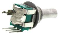 rk09l114001t Alps Alpine RK09L 10kΩ Rotary Potentiometer 1-Gang, Panel Mount (Through Hole), RK09L114001T