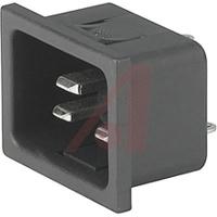 47933000 Schurter C20 Snap-In IEC Connector Male, 16A, 250 V