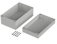 62237000-em-237 Bopla Euromas II Series Grey Polycarbonate Enclosure, IP65, Flanged, Grey Lid, 200 x 120 x 92mm