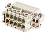 09200102612 HARTING Heavy Duty Power Connector Insert, 16A, Male, Han A Series, 10 Contacts