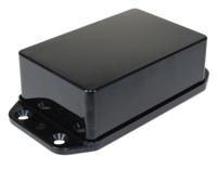 bim2000ip-blk CAMDENBOSS Series 2000 Series Black ABS Enclosure, IP65, Flanged, Black Lid, 95 x 50 x 27mm