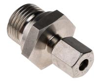 547-7770 RS PRO 1/2 BSP Thermocouple Compression Fitting for Use with Thermocouple, 6mm Probe, RoHS Compliant Standard