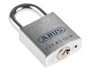 80ti40-ka8011 ABUS Key Weatherproof Titanium Weatherproof Padlock, Keyed Alike, 7mm Shackle, 40mm Body