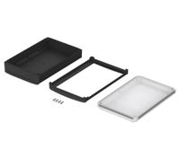 48338651hmt1 Bopla BoVersa Series Black, Transparent Polycarbonate General Purpose Enclosure, 287.1 x 185 x 73mm