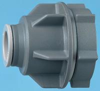 cm0715s JG Speedfit Plastic Pipe Fitting, Straight Push Fit Tank Coupler, 15mm