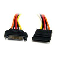 satapowext12 StarTech.com Male SATA Power to Female SATA Power  Cable, 12in