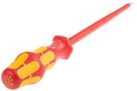 05006135001 Wera Slotted Insulated Screwdriver, 8 mm Tip, 200 mm Blade, VDE/1000V, 287 mm Overall