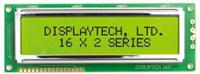 162f-fc-bc-3lp Displaytech 162F-FC-BC-3LP Alphanumeric LCD Display, Black on White, 2 Rows by 16 Characters, Transflective