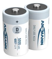 5030922 Ansmann MaxE Ansmann NiMH Rechargeable D Batteries, 5Ah