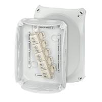 dk-1010-g HENSEL DK Series Grey Polypropylene Terminal Box, IP66, 5 Terminals, 77 x 180 x 130mm