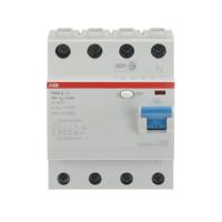 2csf204101r1400-f204-a-40003 ABB F200 RCCB, 40A, 4 Pole, 30mA, Type A, 400V ac